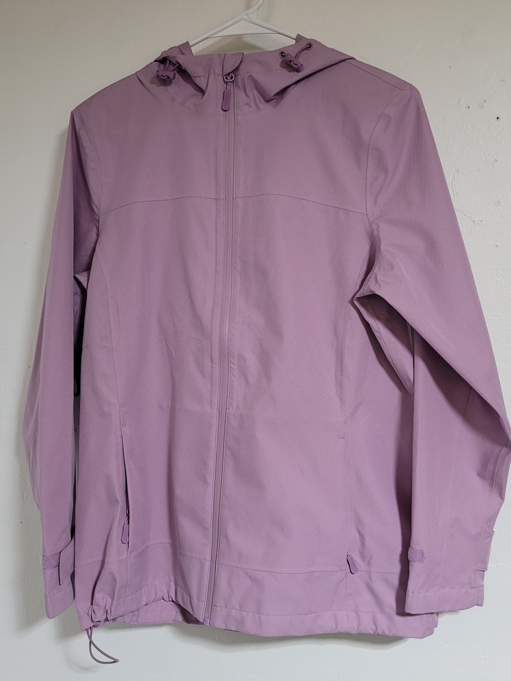 Time and Tru Lilac Hooded Rain Coat